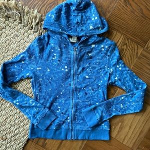 Tie dye zippered sweatshirt